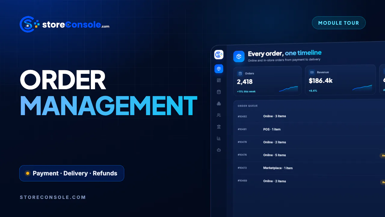 Order Management module tour video, StoreConsole